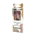 Cucchiaini in Silicone con Bambù - 2pz Deep PINK /confezione/